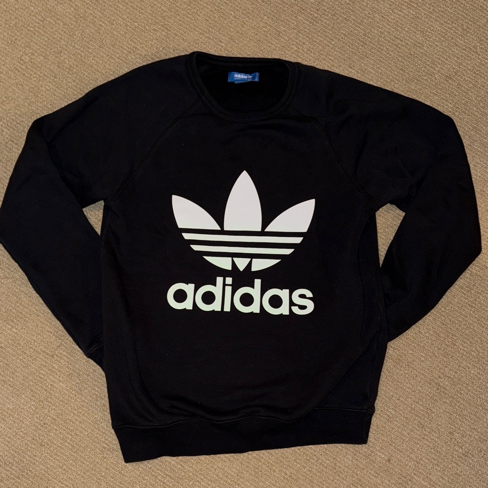 Adidas Black Crewneck Sweater